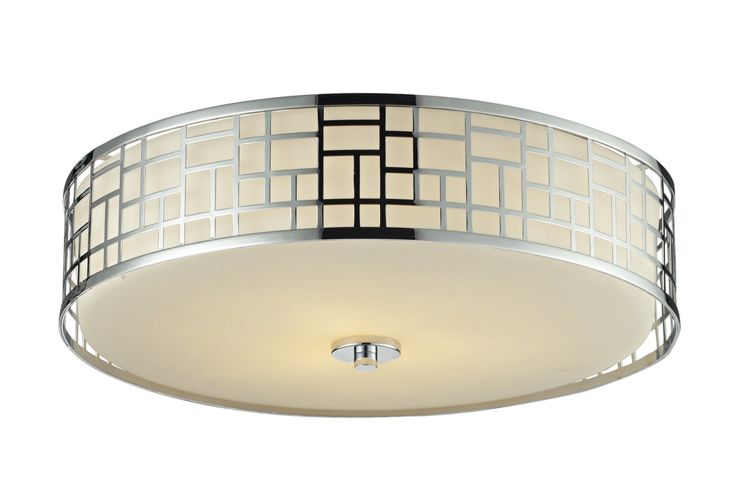 Z-Lite 328F20-CH Elea Three Light Flush Mount, Chrome Main Image.jpg