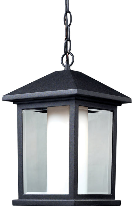 Z-Lite 523CHB Mesa One Light Outdoor Chain Mount Ceiling Fixture, Black Main Image.jpg