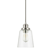 Capital Lighting 3718BN-135 Fallon One Light Pendant, Brushed Nickel Main Image.jpg