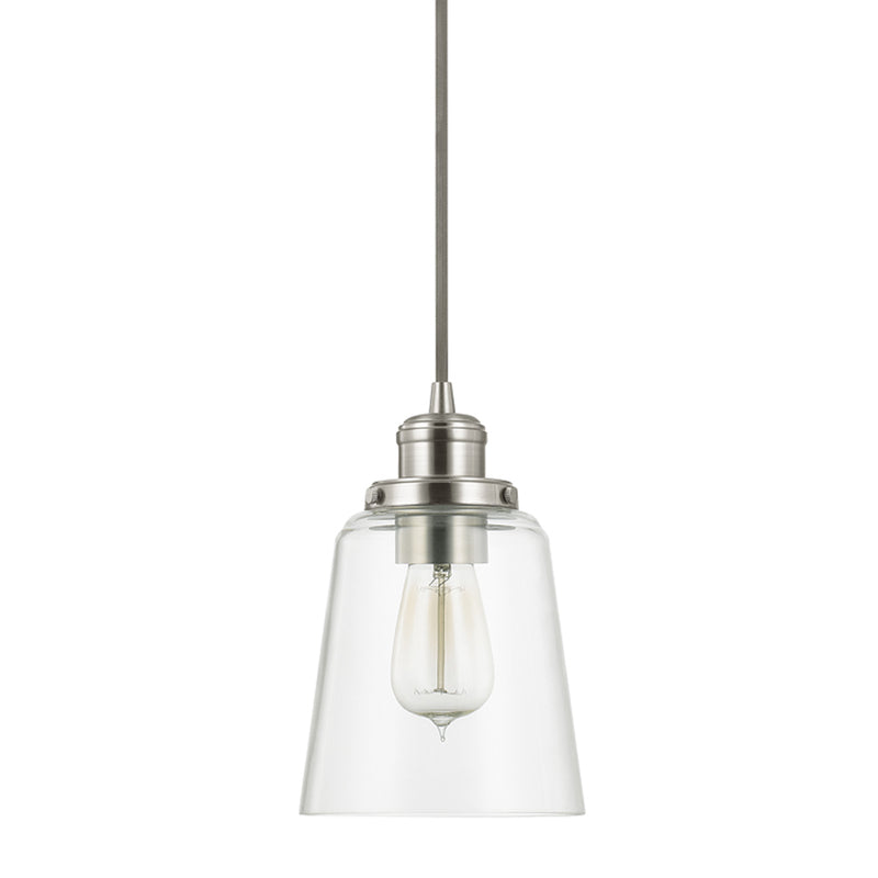 Capital Lighting 3718BN-135 Fallon One Light Pendant, Brushed Nickel Main Image.jpg