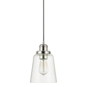 Capital Lighting 3718PN-135 Fallon One Light Pendant, Polished Nickel Main Image.jpg