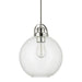 Capital Lighting 4641PN-136 Dean One Light Pendant, Polished Nickel Main Image.jpg