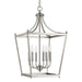 Capital Lighting 9552BN Stanton Six Light Foyer Pendant, Brushed Nickel Main Image.jpg