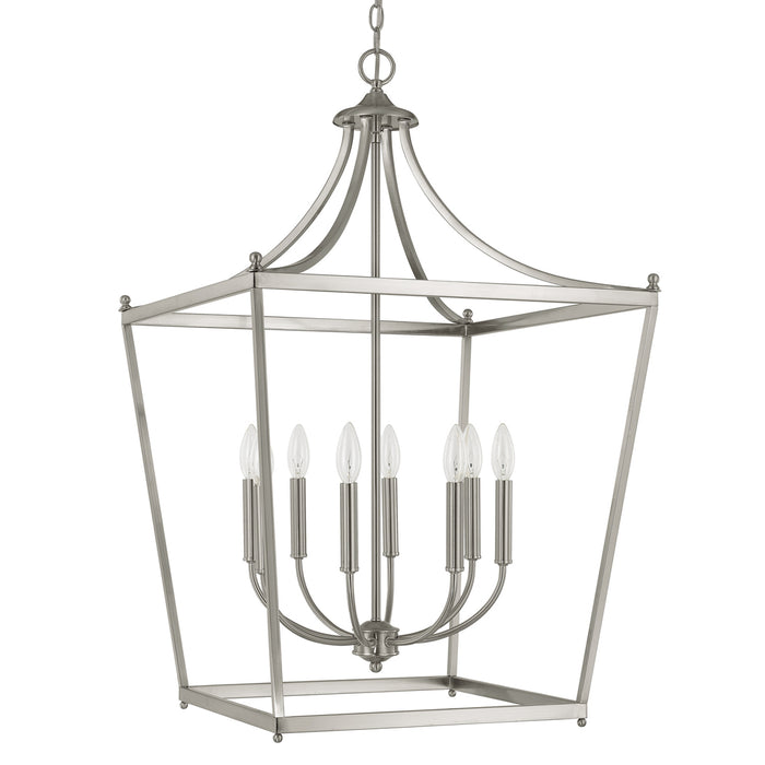 Capital Lighting 9553BN Stanton Eight Light Foyer Pendant, Brushed Nickel Main Image.jpg