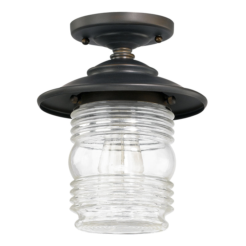 Capital Lighting 9677OB Creekside One Light Outdoor Flush Mount, Old Bronze Main Image.jpg