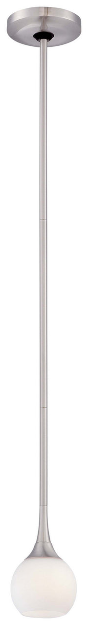 George Kovacs P1801-084 Pontil One Light Mini Pendant, Brushed Nickel Main Image.jpg
