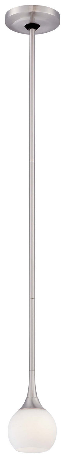 George Kovacs P1801-084 Pontil One Light Mini Pendant, Brushed Nickel Main Image.jpg