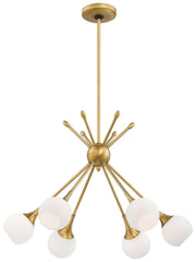George Kovacs P1806-248 Pontil Six Light Chandelier, Honey Gold Main Image.jpg