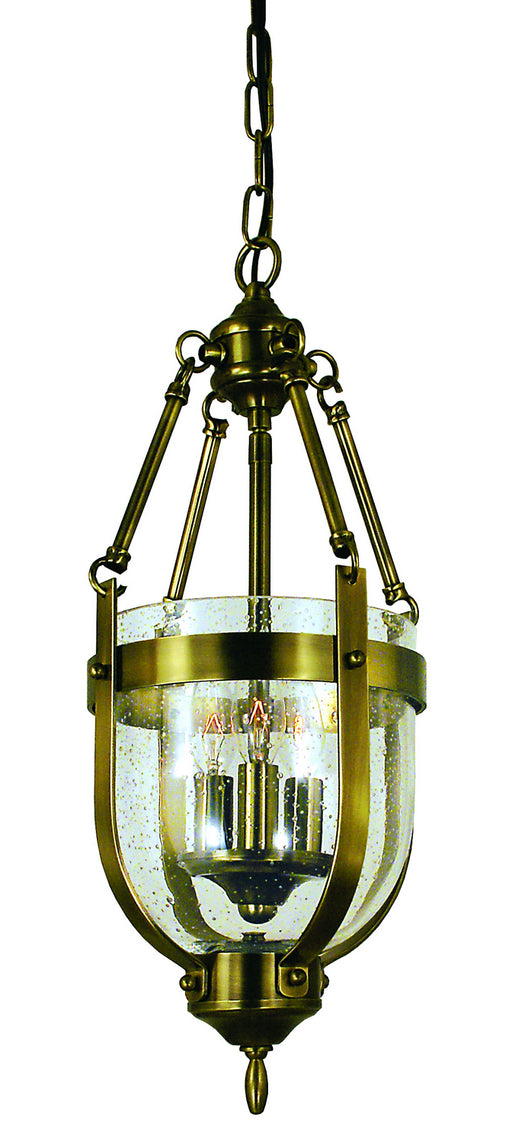 Framburg 1013 AB Hannover Three Light Chandelier, Antique Brass Main Image.jpg