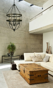 Framburg 1018 MB Hannover Six Light Foyer Chandelier, Mahogany Bronze Alternate Image.jpg