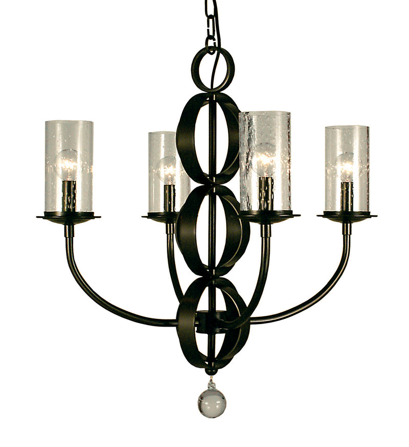 Framburg 1044 MB Compass Four Light Chandelier, Mahogany Bronze Main Image.jpg