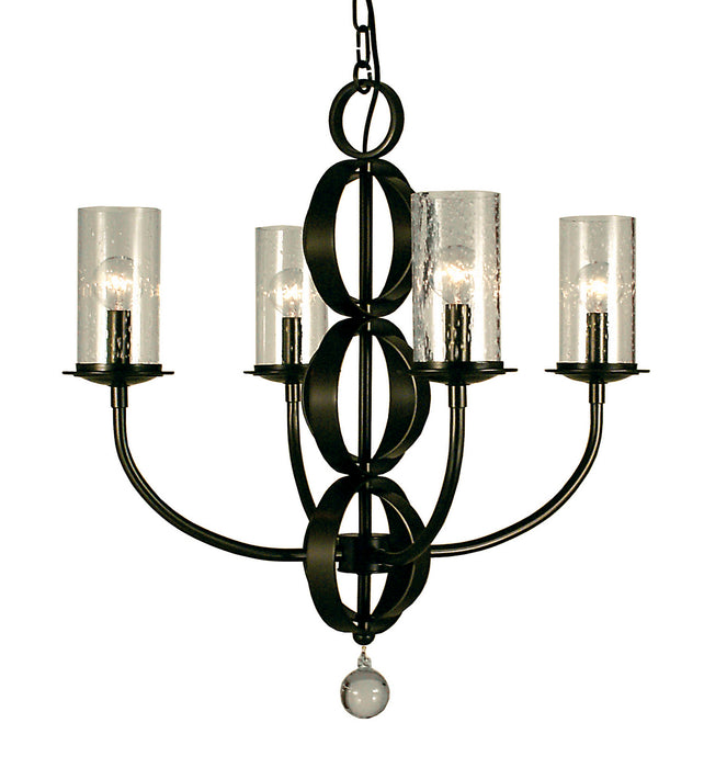 Framburg 1044 MB Compass Four Light Chandelier, Mahogany Bronze Main Image.jpg