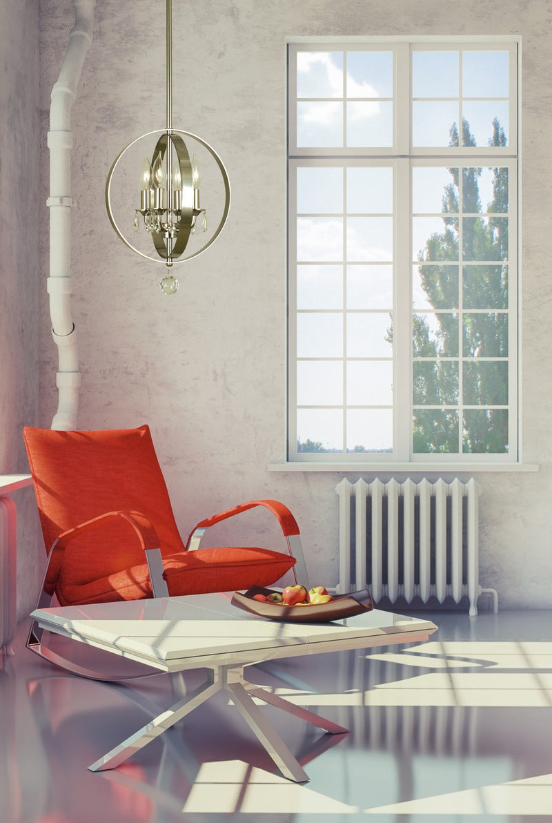 Framburg 1050 PN Constellation Four Light Pendant, Polished Nickel Alternate Image.jpg