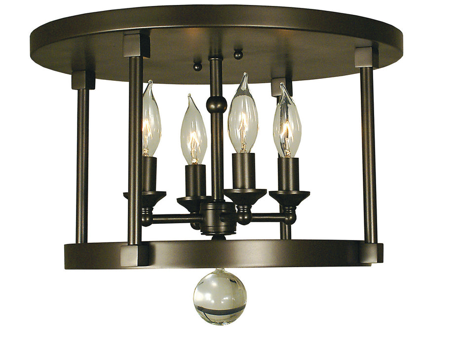 Framburg 1102 MB Compass Four Light Flush / Semi-Flush Mount, Mahogany Bronze Main Image.jpg