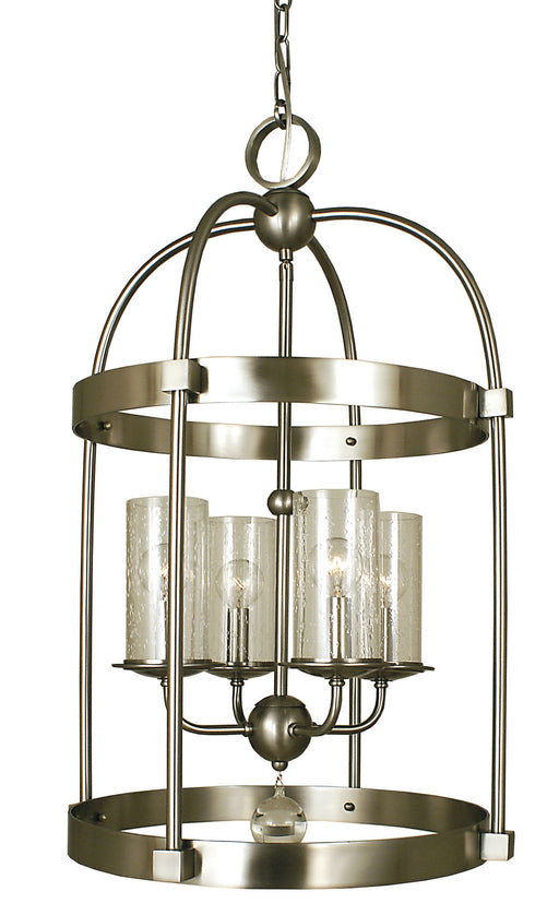 Framburg 1104 BN Compass Four Light Chandelier, Brushed Nickel Main Image.jpg