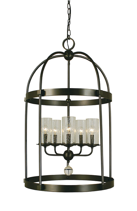 Framburg 1105 MB Compass Five Light Chandelier, Mahogany Bronze Main Image.jpg