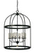 Framburg 1106 MBLACK Compass Six Light Foyer Chandelier, Matte Black Main Image.jpg