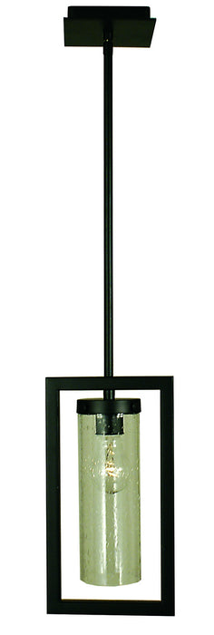 Framburg 1156 MBLACK Theorem One Light Pendant, Matte Black Main Image.jpg