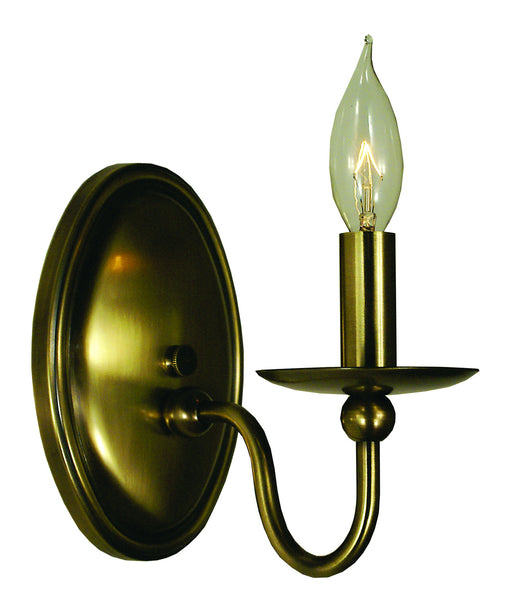 Framburg 1158 AB Quatrefoil One Light Wall Sconce, Antique Brass Main Image.jpg