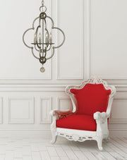 Framburg 1160 BN Quatrefoil Four Light Chandelier, Brushed Nickel Alternate Image.jpg