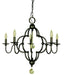 Framburg 1161 MB Quatrefoil Five Light Chandelier, Mahogany Bronze Main Image.jpg