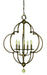 Framburg 1162 AB Quatrefoil Five Light Chandelier, Antique Brass Main Image.jpg