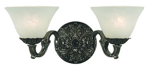 Framburg 7882 AS/WH Napoleonic Two Light Wall Sconce, Antique Silver with White Marble Glass Shade Main Image.jpg