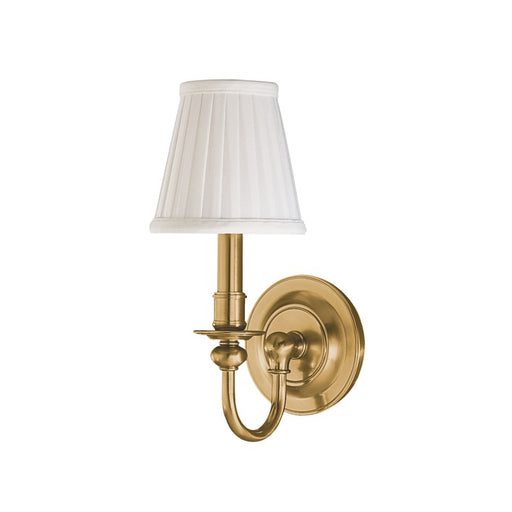 Hudson Valley 1901-AGB Beekman One Light Wall Sconce, Aged Brass Main Image.jpg