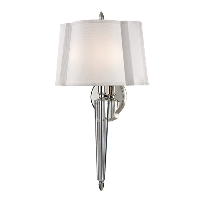 Hudson Valley 3611-PN Oyster Bay Two Light Wall Sconce, Polished Nickel Main Image.jpg