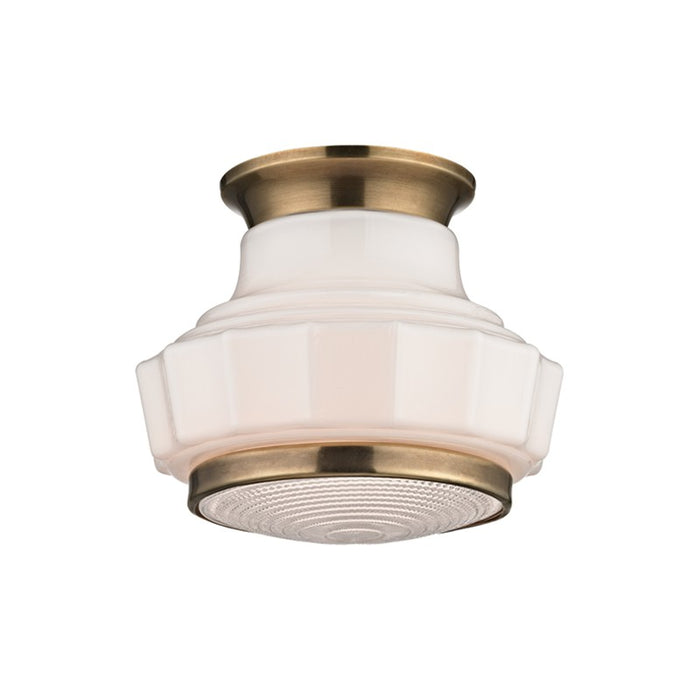 Hudson Valley 3809F-AGB Odessa One Light Semi Flush Mount, Aged Brass Main Image.jpg