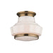 Hudson Valley 3809F-AGB Odessa One Light Semi Flush Mount, Aged Brass Main Image.jpg