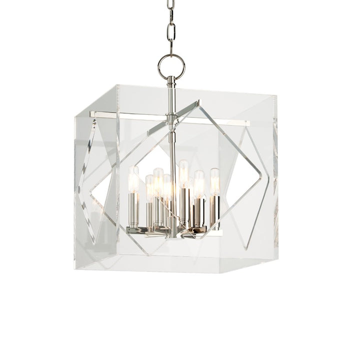 Hudson Valley 5916-PN Travis Eight Light Pendant, Polished Nickel Main Image.jpg