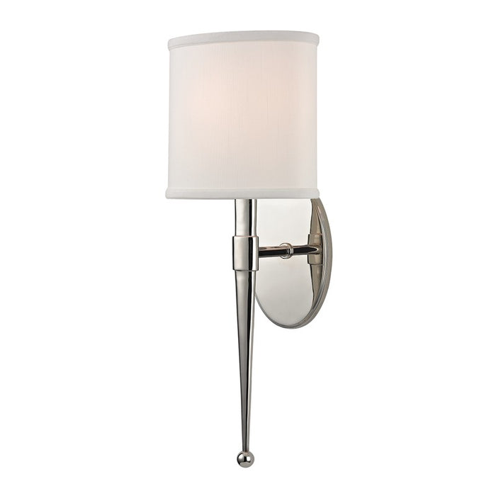 Hudson Valley 6120-PN Madison One Light Wall Sconce, Polished Nickel Main Image.jpg