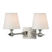 Hudson Valley 6232-PN Hillsdale Two Light Wall Sconce, Polished Nickel Main Image.jpg