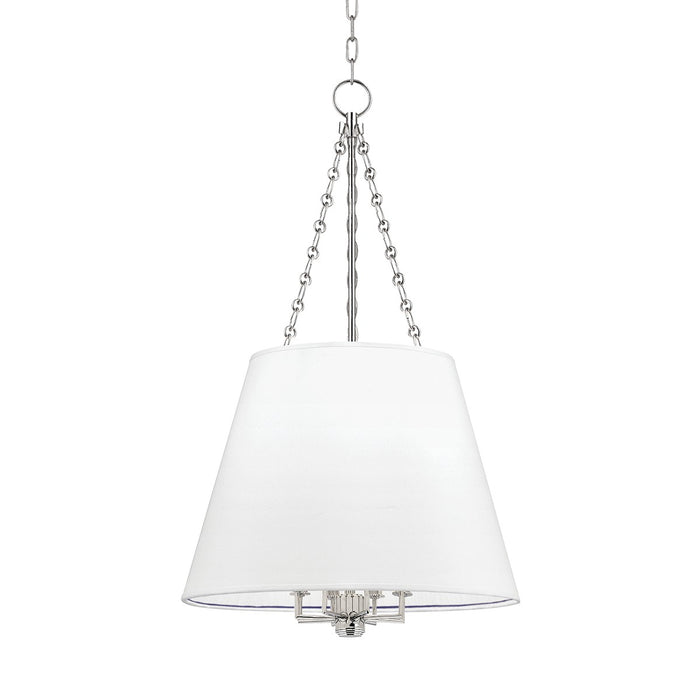 Hudson Valley 6422-PN Burdett Eight Light Pendant, Polished Nickel Main Image.jpg