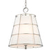 Hudson Valley 9818-PN Savona Three Light Pendant, Polished Nickel Main Image.jpg