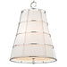 Hudson Valley 9820-PN Savona Three Light Pendant, Polished Nickel Main Image.jpg