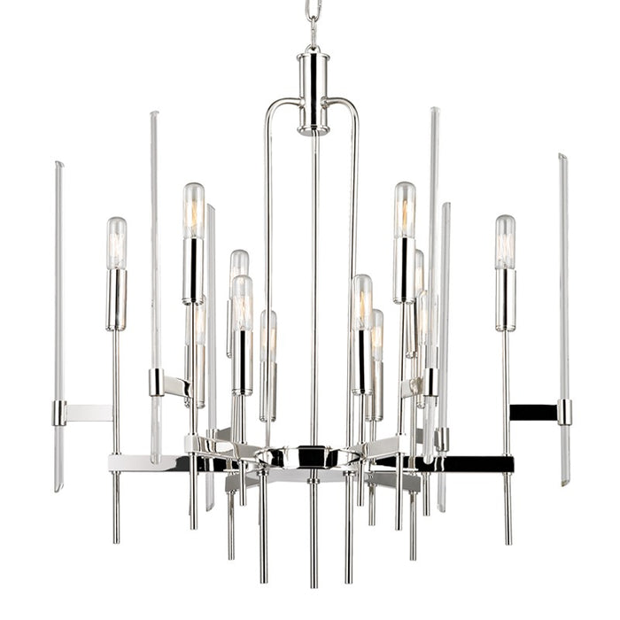 Hudson Valley 9912-PN Bari 12 Light Chandelier, Polished Nickel Main Image.jpg