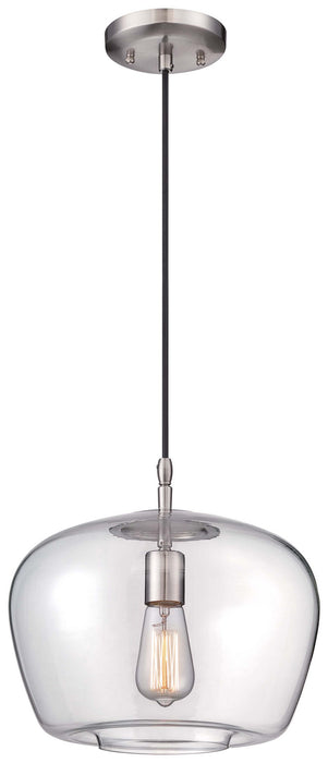 Minka-Lavery 2260-84 One Light Mini Pendant, Brushed Nickel Main Image.jpg