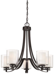 Minka-Lavery 4105-172 Parsons Studio Five Light Chandelier, Smoked Iron Main Image.jpg