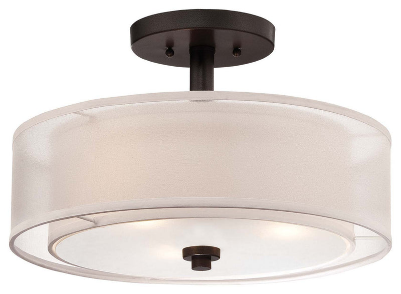 Minka-Lavery 4107-172 Parsons Studio Three Light Semi Flush Mount, Smoked Iron Main Image.jpg