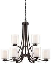 Minka-Lavery 4109-172 Parsons Studio Nine Light Chandelier, Smoked Iron Main Image.jpg