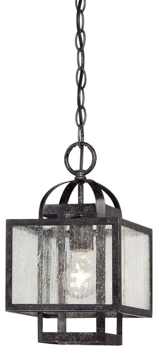 Minka-Lavery 4879-283 Camden Square One Light Mini Pendant, Aged Charcoal Main Image.jpg