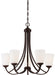 Minka-Lavery 4965-284 Overland Park Five Light Chandelier, Vintage Bronze Alternate Image.jpg