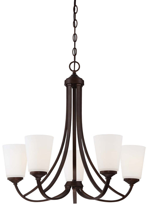 Minka-Lavery 4965-284 Overland Park Five Light Chandelier, Vintage Bronze Main Image.jpg