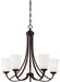 Minka-Lavery 4965-284 Overland Park Five Light Chandelier, Vintage Bronze Main Image.jpg