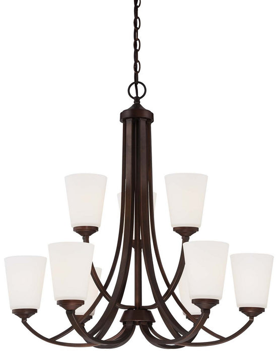 Minka-Lavery 4969-284 Overland Park Nine Light Chandelier, Vintage Bronze Alternate Image.jpg