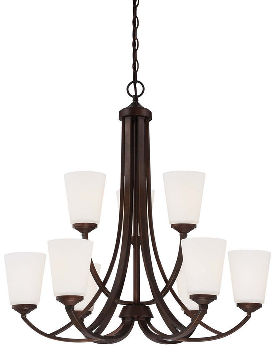 Minka-Lavery 4969-284 Overland Park Nine Light Chandelier, Vintage Bronze Main Image.jpg