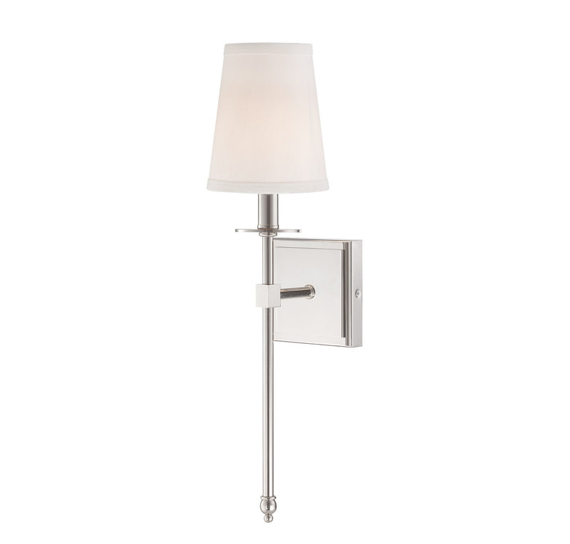 Savoy House 9-302-1-109 One Light Wall Sconce, Polished Nickel (3)