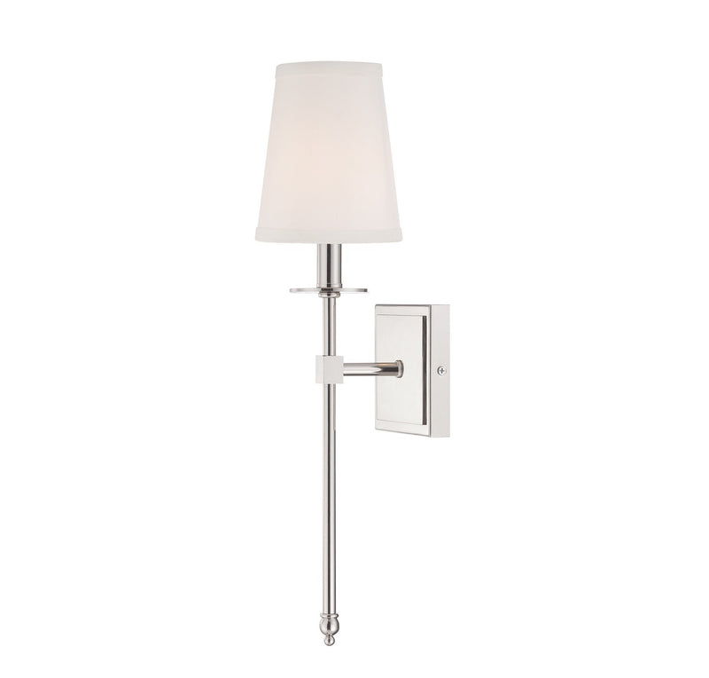 Savoy House 9-302-1-109 One Light Wall Sconce, Polished Nickel (4)